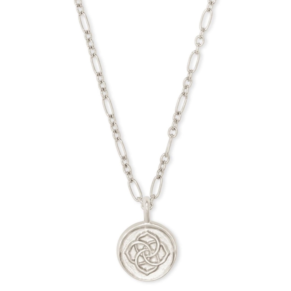 Kendra Scott Dira Coin Pendant Necklace - Silver